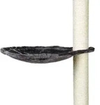 TRIXIE Liegemulde f&uuml;r Kratzb&auml;ume, Pl&uuml;sch, &Oslash; 40 cm, platingrau