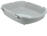 TRIXIE Katzentoilette Primo XXL Top, mit Haube, 56 x 47 x 71 cm, grau / wei&szlig;