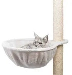 TRIXIE Kuschelsack XXL f Kratzb&auml;ume, extra-strong, Pl&uuml;sch, &Oslash; 45 cm, lichtgrau