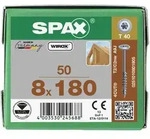 SPAX HI.FORCE, Holzbauschraube, Teilgewinde, Tellerkopf, T-STAR plus T40, 4CUT, ...