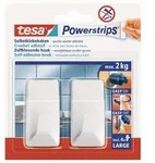 tesa Powerstrips Selbstklebehaken large, eckig, wei&szlig;, bis 2,0 kg, 2 St&uuml;ck