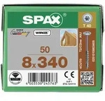 SPAX HI.FORCE, Holzbauschraube, Teilgewinde, Tellerkopf, T-STAR plus T40, 4CUT, ...
