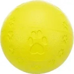 TRIXIE Ball, Naturgummi mit Pfotenmotiv, &Oslash; 7 cm