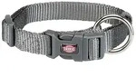 TRIXIE Premium Halsband, S&ndash;M: 30&ndash;45 cm / 15 mm, grafit