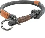 TRIXIE BE NORDIC Zug-Stopp-Halsband, S: 35 cm / &Oslash; 6 mm, dunkelgrau / braun