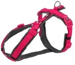 TRIXIE Premium Trekking Geschirr, M: 53&ndash;64 cm / 20 mm, fuchsia / grafit