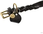 HUNTER Halsband Sansibar Solid M-L (60), schwarz