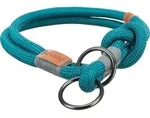 TRIXIE BE NORDIC Zug-Stopp-Halsband, L&ndash;XL: 55 cm / &Oslash; 13 mm, petrol / hellgrau