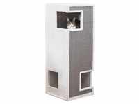 TRIXIE Cat Tower Gerardo, 100 cm, weiß / grau