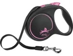 flexi BLACK DESIGN, Gurt, M: 5 m, pink