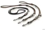 HUNTER Verstellbare F&uuml;hrleine Round & Soft Hunting 6/200, schwarz