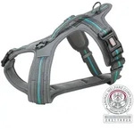 TRIXIE Fusion Touren-Geschirr, M&ndash;L: 61&ndash;75 cm / 30 mm, grafit / ozean