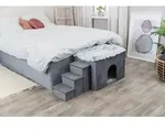 TRIXIE H&ouml;hle Harvey mit Treppe, 119 x 47 x 50 cm, grau / wei&szlig;-schwarz