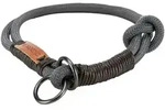 TRIXIE BE NORDIC Zug-Stopp-Halsband, M: 45 cm / &Oslash; 8 mm, dunkelgrau / braun