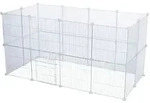 TRIXIE Indoor Freilaufgehege, Metall / Kunststoff, 140 x 35 x 70 cm, wei&szlig;