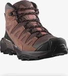 Salomon X Ultra 360 Leather Mid GTX W - Peppercorn/Cognac/Hot Coral - 40 (UK...