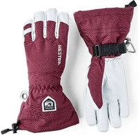 Hestra Army Leather Heli Ski - 5 Finger - Bordeaux - 7