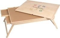genialo Puzzletisch "Premium" mit Beinen, klappbar, f&uuml;r 500 Teile braun