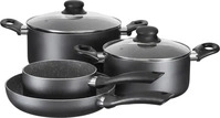 MODERNE HAUSFRAU Kochtopf-Set, Aluminium Izar schwarz