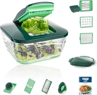 Gem&uuml;seschneider "Nicer Dicer Chef", 15-teilig gruen