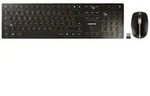 CHERRY JD-9100ES-2 Kabellos, Funk Tastatur, Maus-Set Spanisch, QWERTY Schwarz