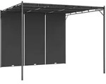 vidaXL Gartenpavillon mit Seitenvorhang 3x3x2,25 m Anthrazit