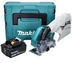 Makita DCC 500 T1J Akku Diamantschneider 18 V 125 mm Brushless + 1x Akku 5,0 Ah +