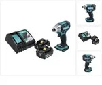 "Makita DTS 141 RF Akku Impulsschrauber 18 V 40 Nm 1/4" Brushless + 2x Akku 3,0...