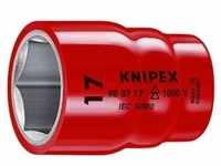 "KNIPEX 98 37 16 Steckschlüsseleinsatz für Sechskantschrauben mit Innenvierkant
