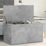 vidaXL Aufbewahrungstruhe Betongrau 84x42x46 cm Holzwerkstoff