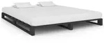 vidaXL Palettenbett Grau Massivholz Kiefer 180&times;200 cm