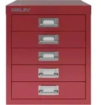 Schubladenschrank Basis A4 5 Sch&uuml;be kardinalr.
