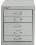 Schubladenschrank MultiDrawerTM 12er Serie, 5 Schubladen &agrave; H 51 mm, DIN A4 Ma&szlig;e: