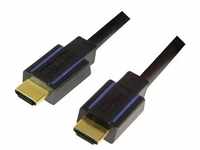 LogiLink HDMI Anschlusskabel HDMI-A Stecker, HDMI-A Stecker 3.00m Schwarz CHB005