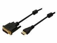 LogiLink - Videokabel - HDMI (W) bis DVI-D (M)