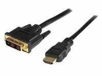 StarTech.com 50cm HDMI auf DVI-D Kabel - Stecker/Stecker - HDMI/DVI Adapterkabel /