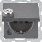 10 Stk. Berker SCHUKO-Steckdose anth/mt 41636086