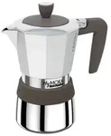 Pedrini MyMoka induction, Mokka-Kanne, Braun, Edelstahl, Aluminium, Silikon,