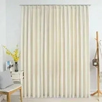 vidaXL Verdunkelungsvorhang mit Haken Samt Creme 290 x 245 cm