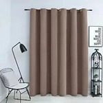 vidaXL Verdunkelungsvorhang mit Metall&ouml;sen Taupe 290 x 245 cm