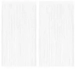 vidaXL Fadenvorhang 2 Stk.100 x 250 cm Wei&szlig;