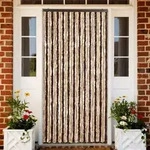 vidaXL Insektenschutz-Vorhang Beige und Hellbraun 100x220 cm Chenille