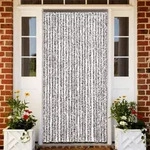 vidaXL Insektenschutz-Vorhang Braun und Beige 100x220 cm Chenille