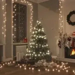 vidaXL Lichterkette mit 2000 LEDs Indoor & Outdoor 200m IP44 Warmwei&szlig;