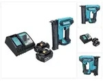 Makita DFN 350 RF Akku Stauchkopfnagler 18 V 15 - 35 mm + 2x Akku 3,0 Ah + Ladeger&auml;t