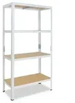 shelfplaza HOME 155x100x45 cm Schwerlastregal in wei&szlig; mit 4 B&ouml;den und 175 kg