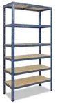 shelfplaza HOME 230x60x50 cm Schwerlastregal in blau mit 6 B&ouml;den und 145 kg Traglast