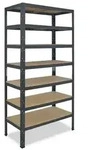 shelfplaza HOME 230x100x45 cm Schwerlastregal in anthrazit mit 7 B&ouml;den und 125...