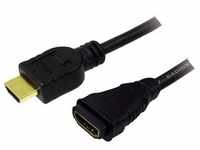 LogiLink HDMI-Kabel Ethernet A -> A St/Bu 1.00m sw Verl. Multimedia-Technik