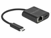 DeLOCK - Netzwerkadapter - USB-C 3.2 Gen 1 - Gigabit Ethernet x 1 + USB-C (nur